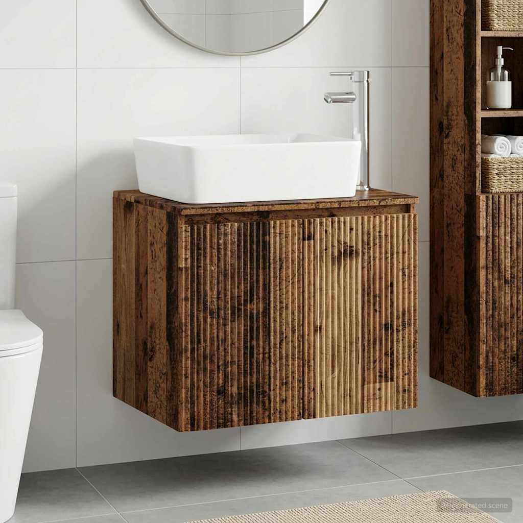 Badezimmermöbel-Set Altholz Holzwerkstoff