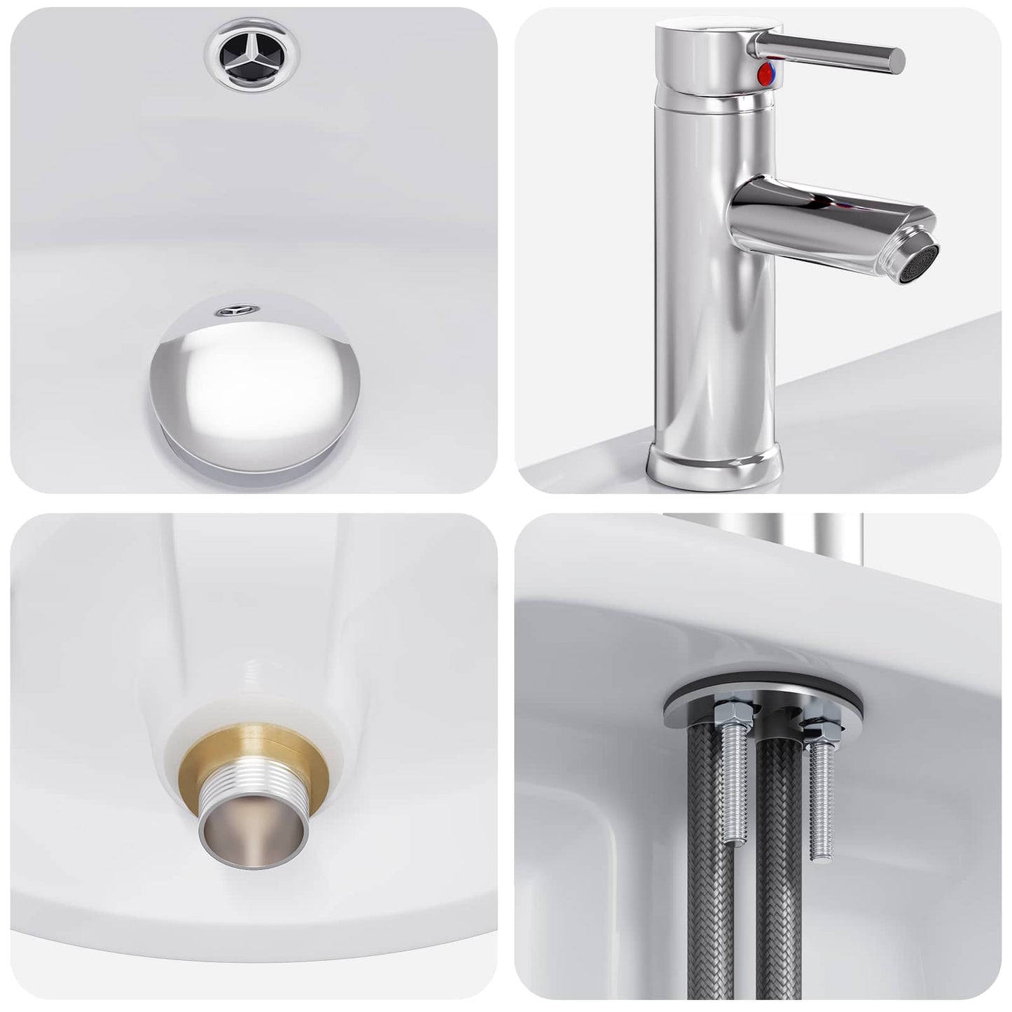 Badezimmermöbel-Set Sonoma-Eiche Holzwerkstoff