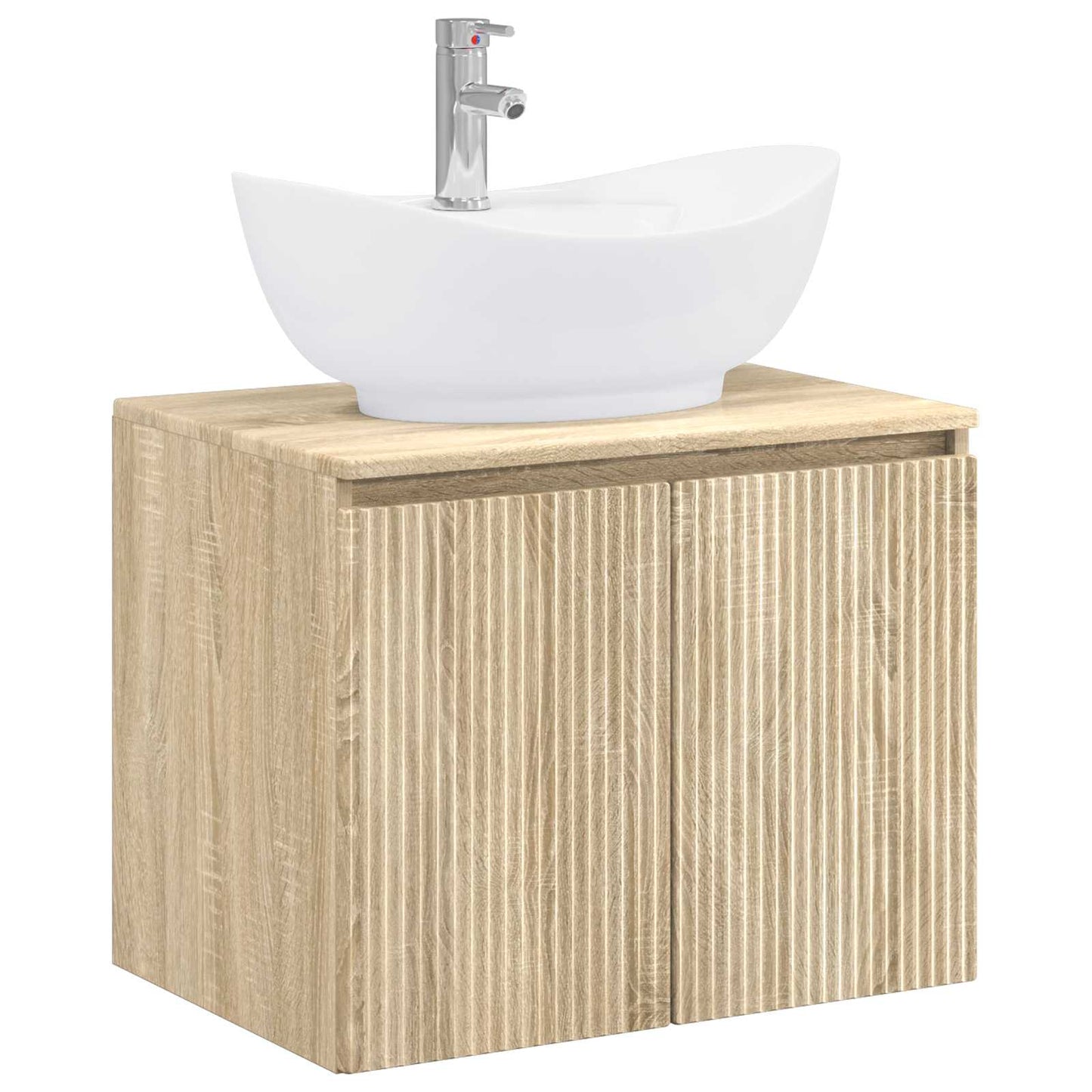 Badezimmermöbel-Set Sonoma-Eiche Holzwerkstoff