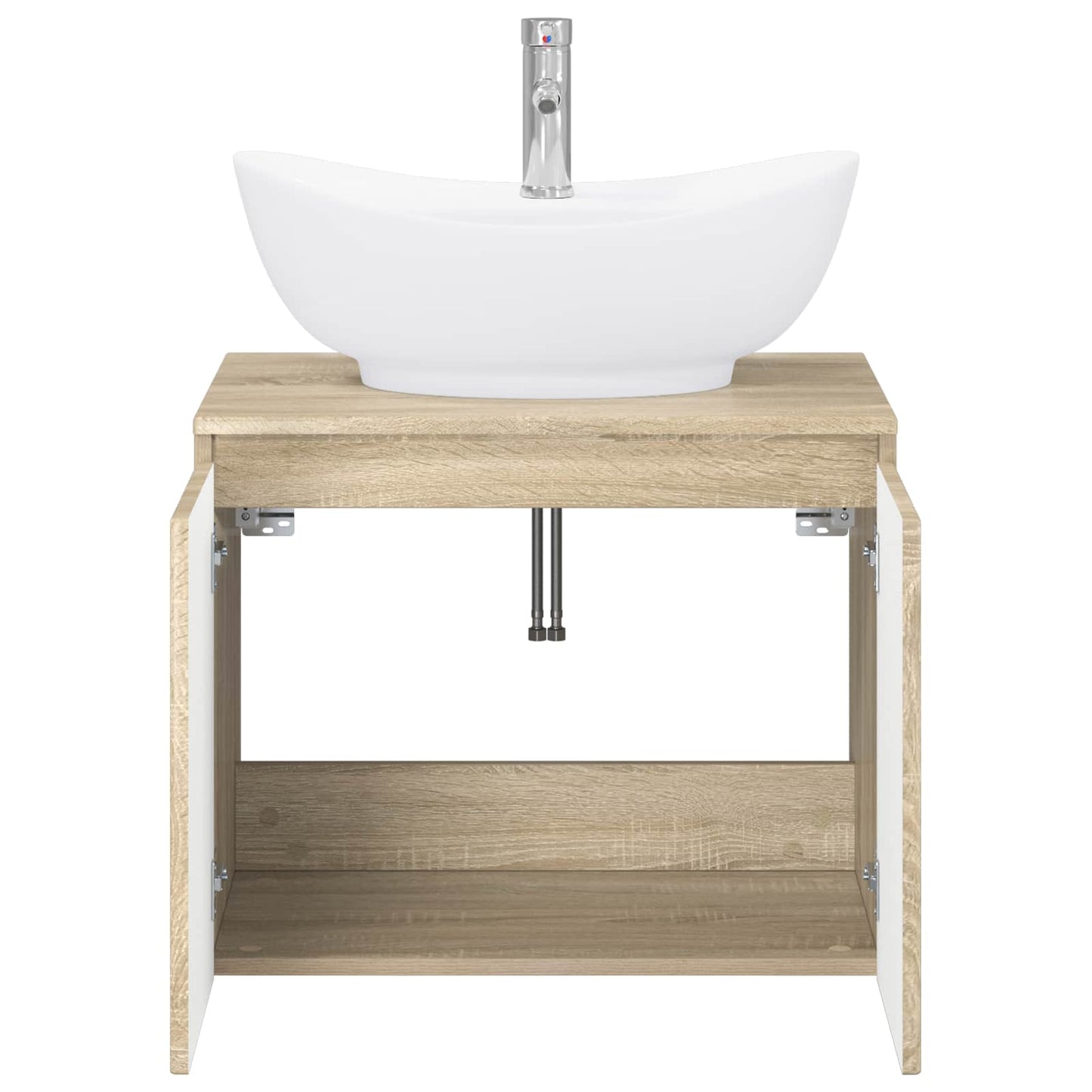 Badezimmermöbel-Set Sonoma-Eiche Holzwerkstoff