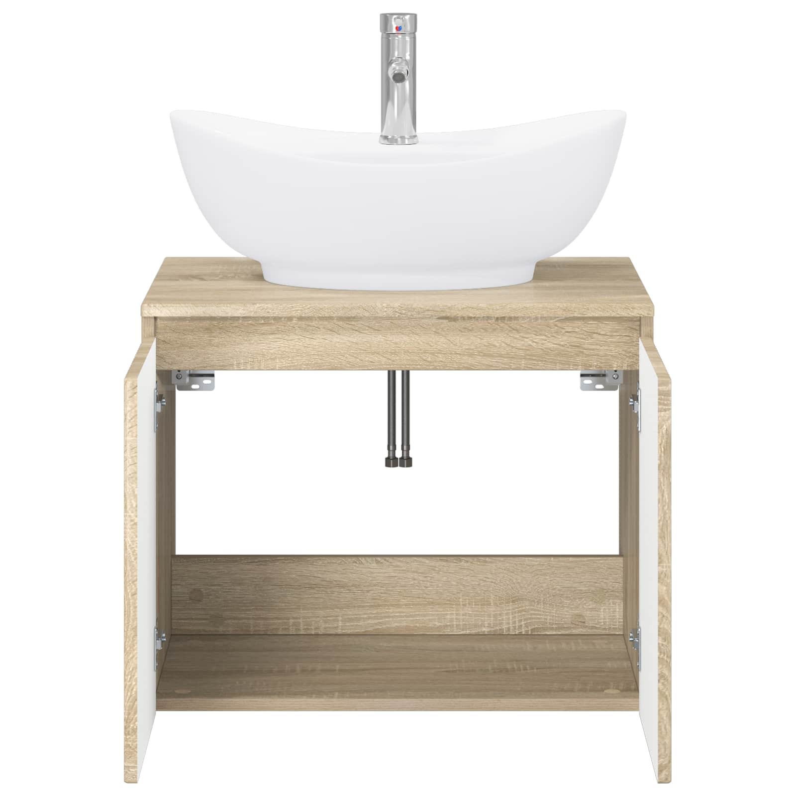 Badezimmermöbel-Set Sonoma-Eiche Holzwerkstoff