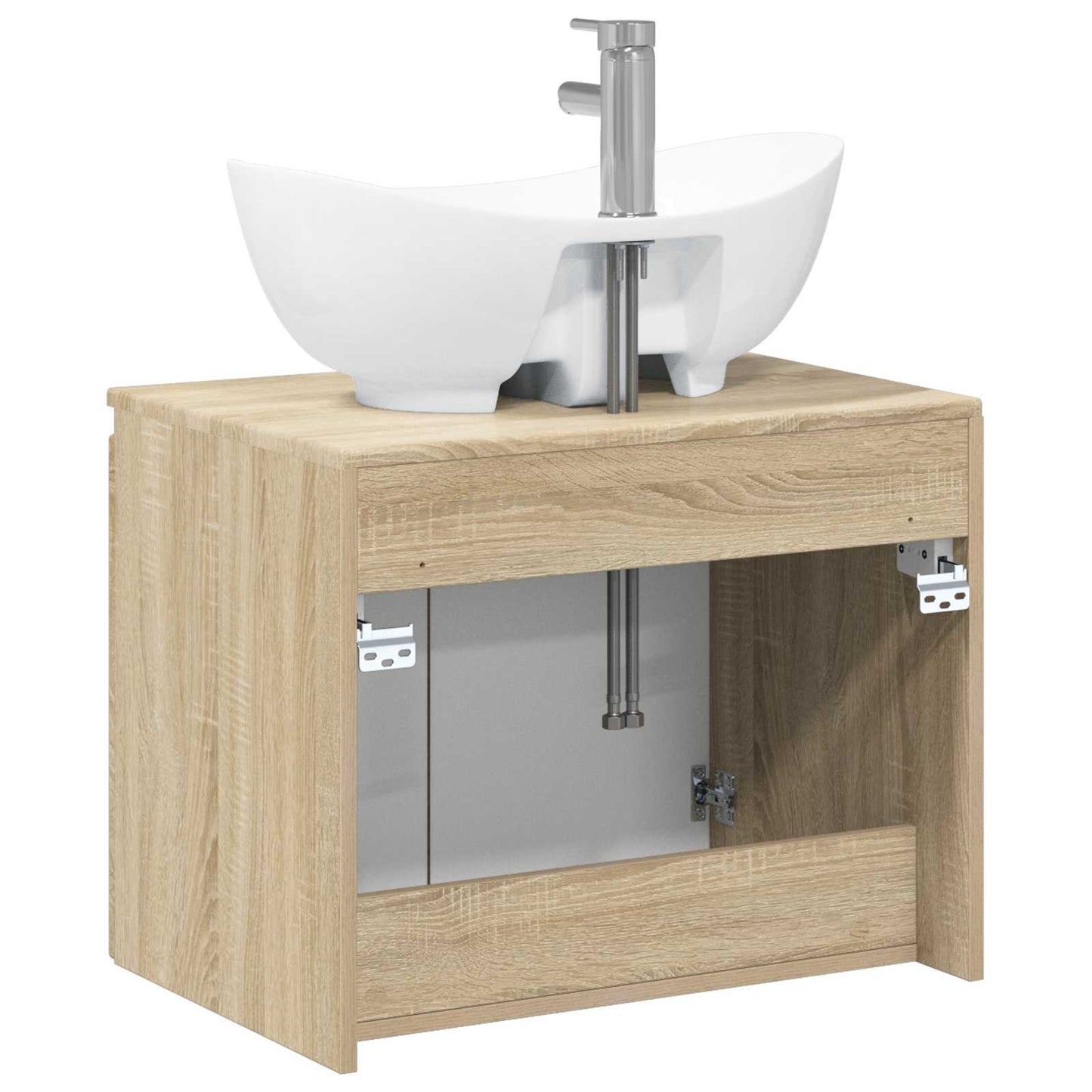 Badezimmermöbel-Set Sonoma-Eiche Holzwerkstoff