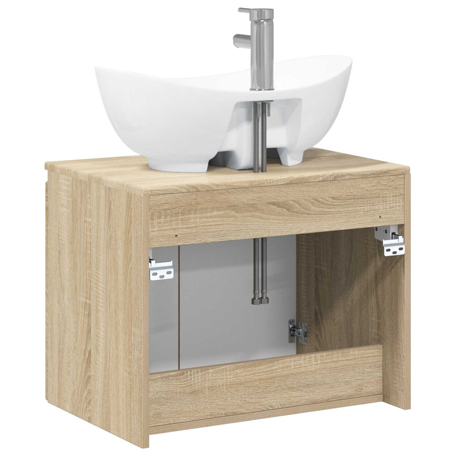 Badezimmermöbel-Set Sonoma-Eiche Holzwerkstoff