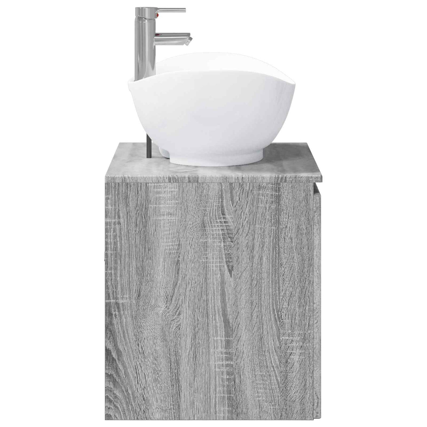 Badezimmermöbel-Set Grau Sonoma Holzwerkstoff