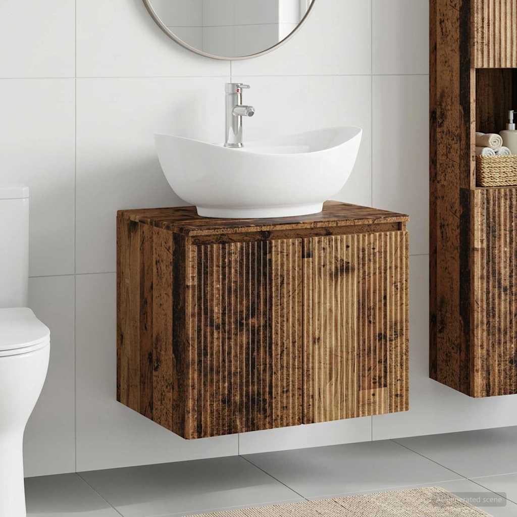 Badezimmermöbel-Set Altholz Holzwerkstoff