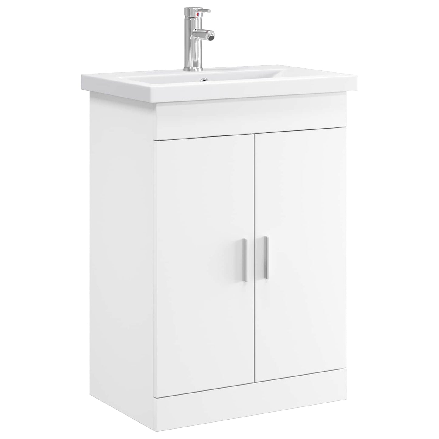 Badezimmermöbel-Set Weiß 61 x 40 x 84,5 cm Holzwerkstoff