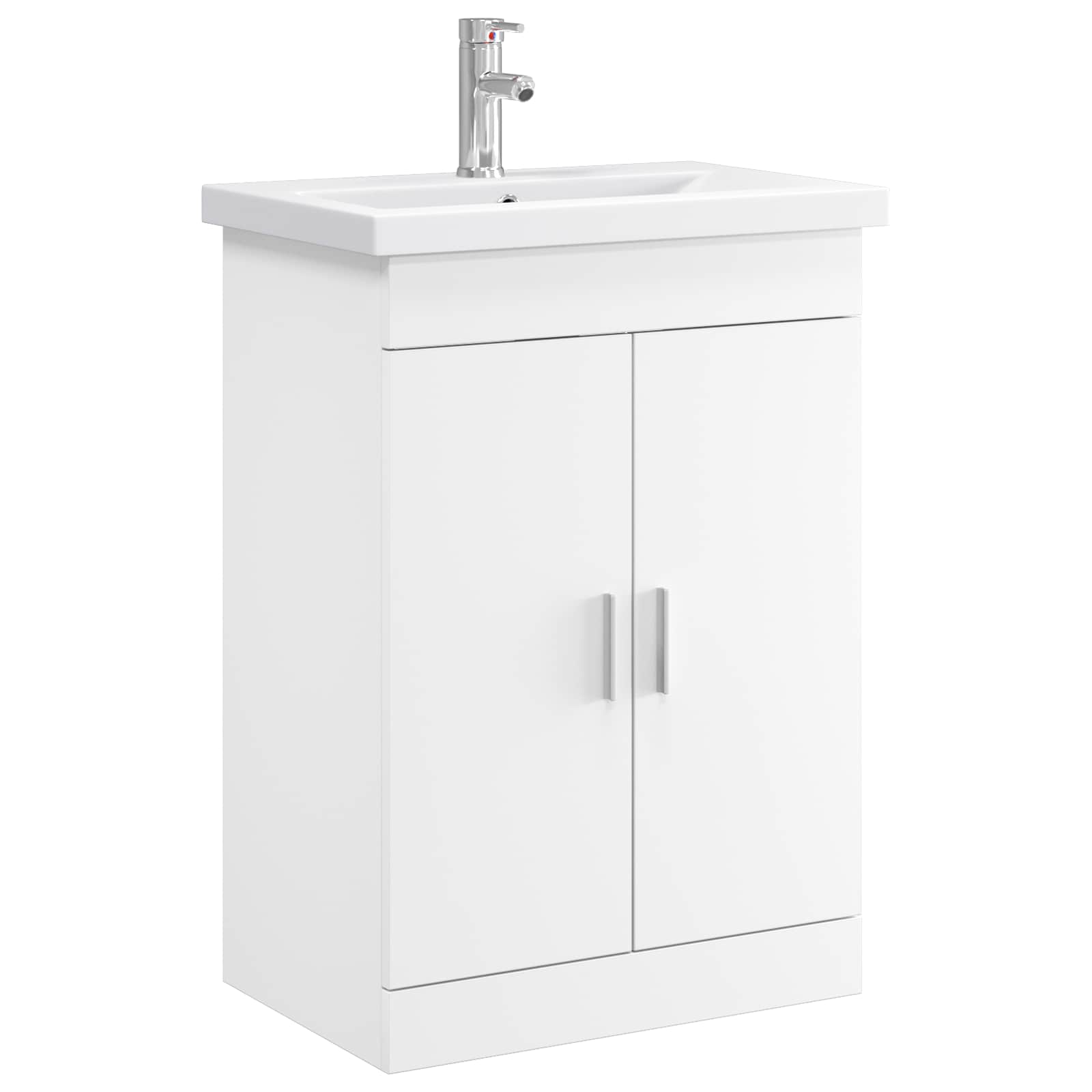 Badezimmermöbel-Set Weiß 61 x 40 x 84,5 cm Holzwerkstoff