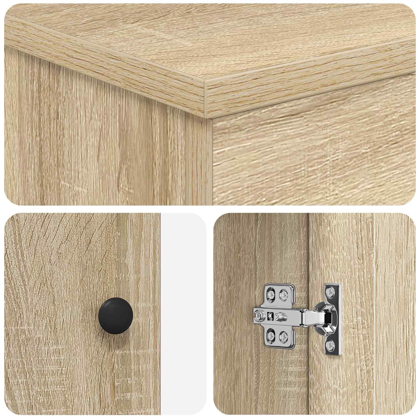 Badezimmermöbel-Set Sonoma-Eiche 61 x 40 x 84,5 cm