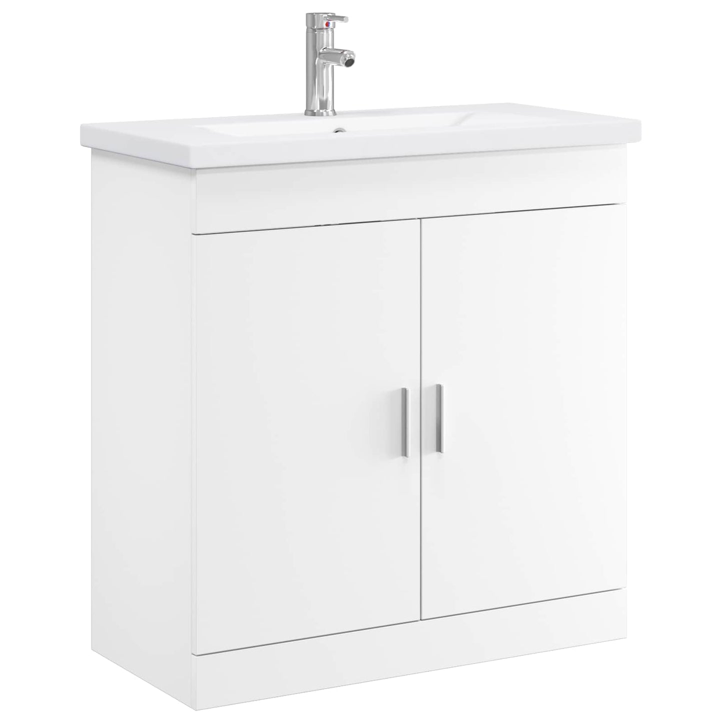 Badezimmermöbel-Set Weiß 81 x 40 x 84,5 cm Holzwerkstoff