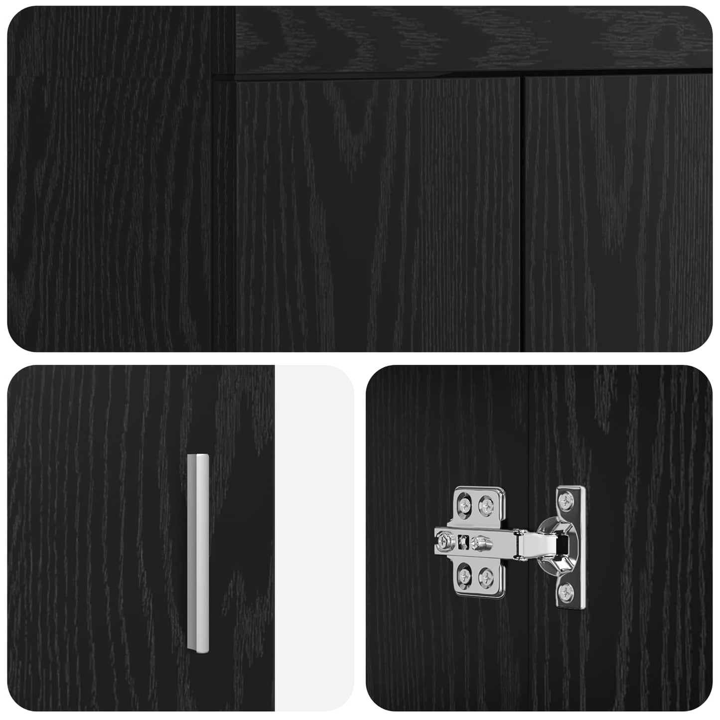 Badezimmermöbel-Set Schwarze Eiche 81 x 40 x 84,5 cm