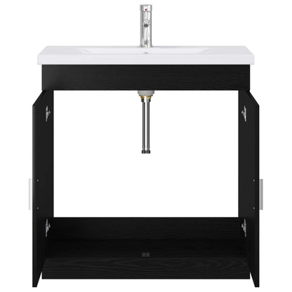 Badezimmermöbel-Set Schwarze Eiche 81 x 40 x 84,5 cm