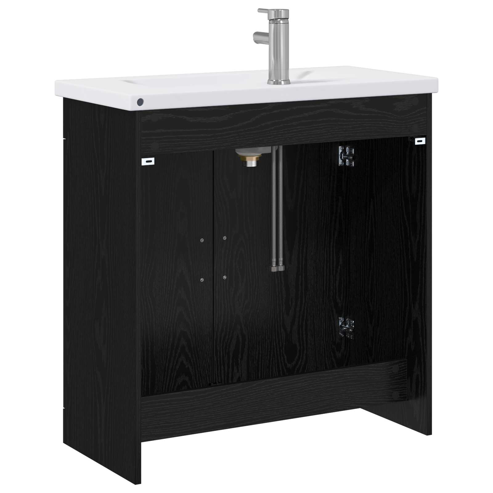 Badezimmermöbel-Set Schwarze Eiche 81 x 40 x 84,5 cm