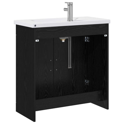 Badezimmermöbel-Set Schwarze Eiche 81 x 40 x 84,5 cm