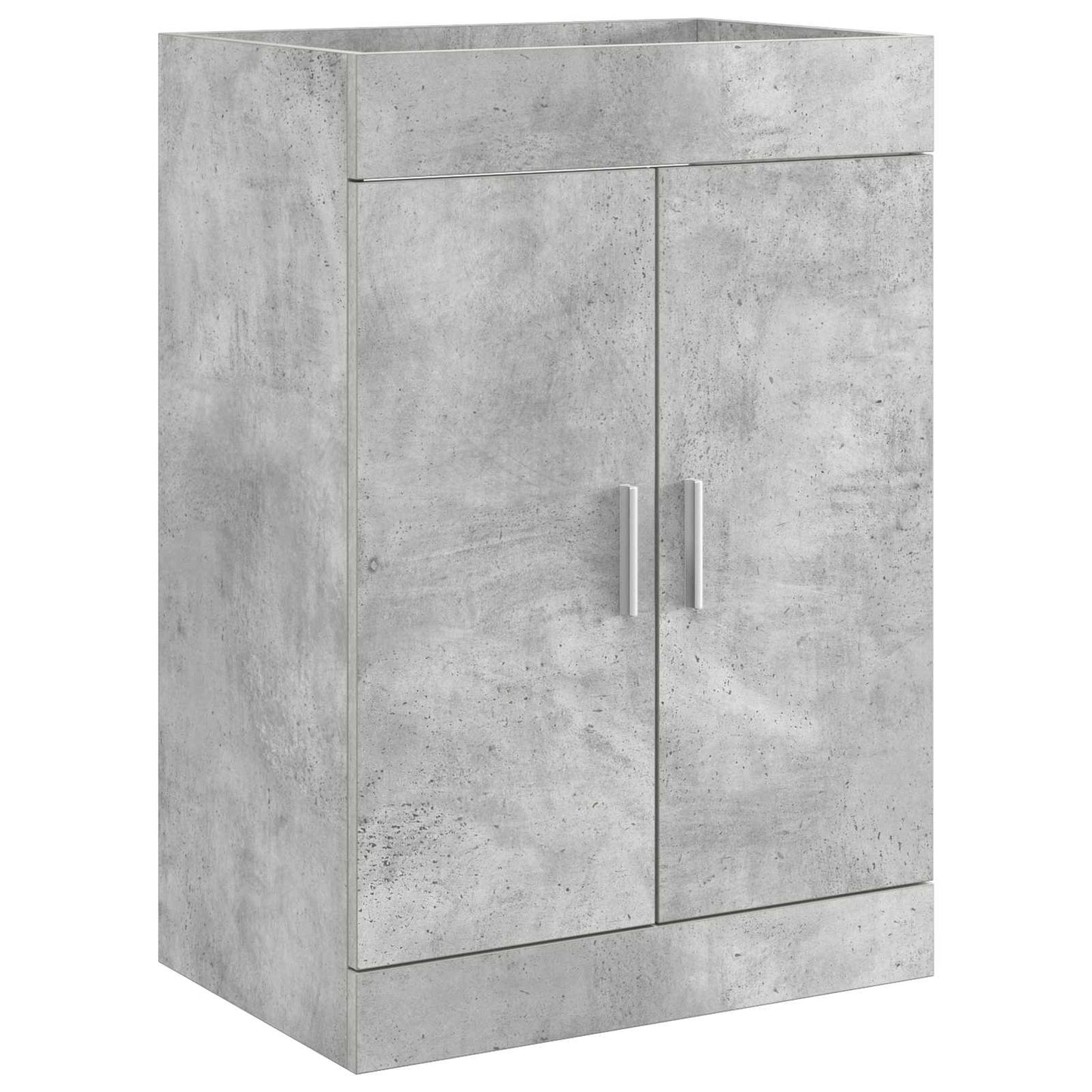 Badezimmermöbel-Set Betongrau 81 x 40 x 84,5 cm Holzwerkstoff