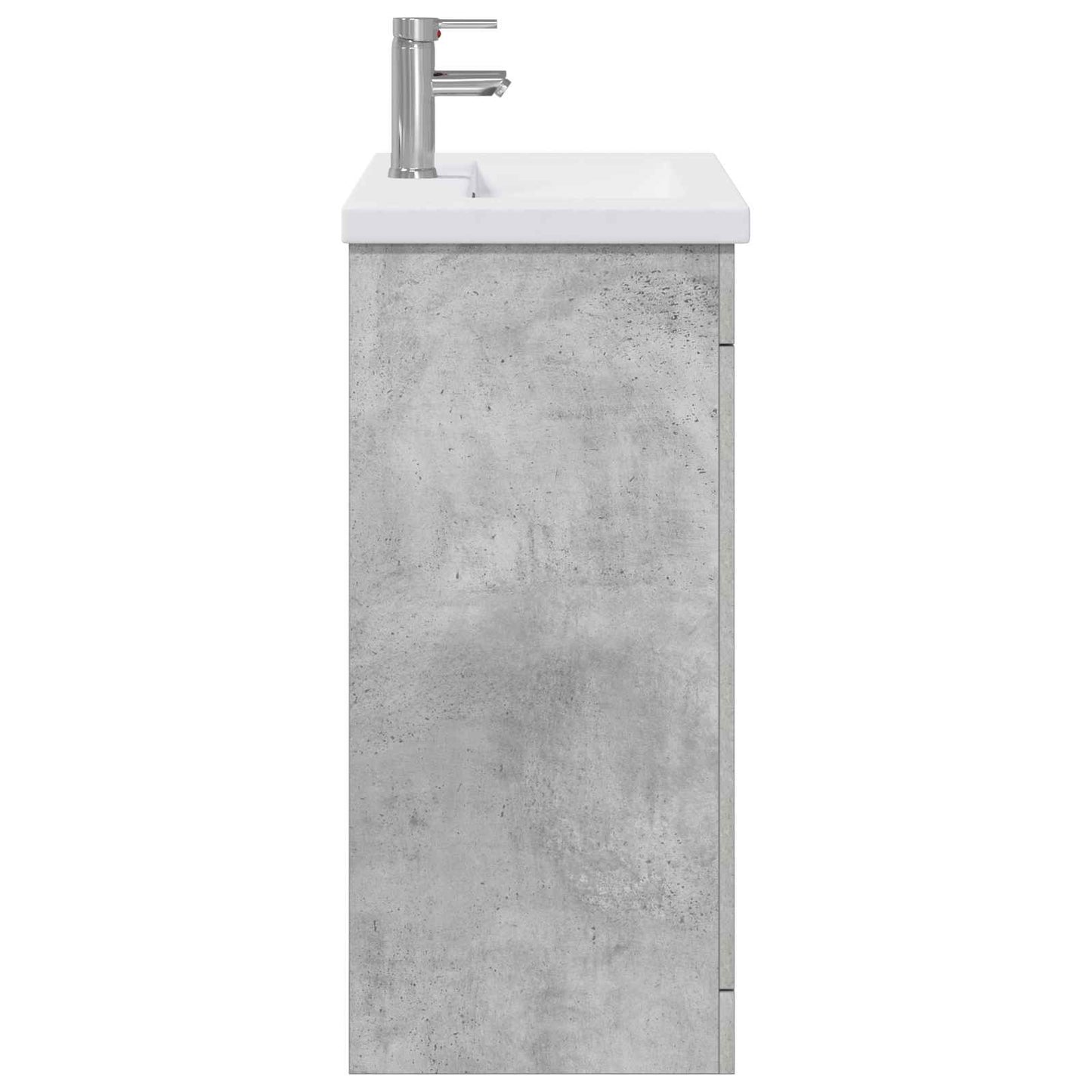 Badezimmermöbel-Set Betongrau 81 x 40 x 84,5 cm Holzwerkstoff