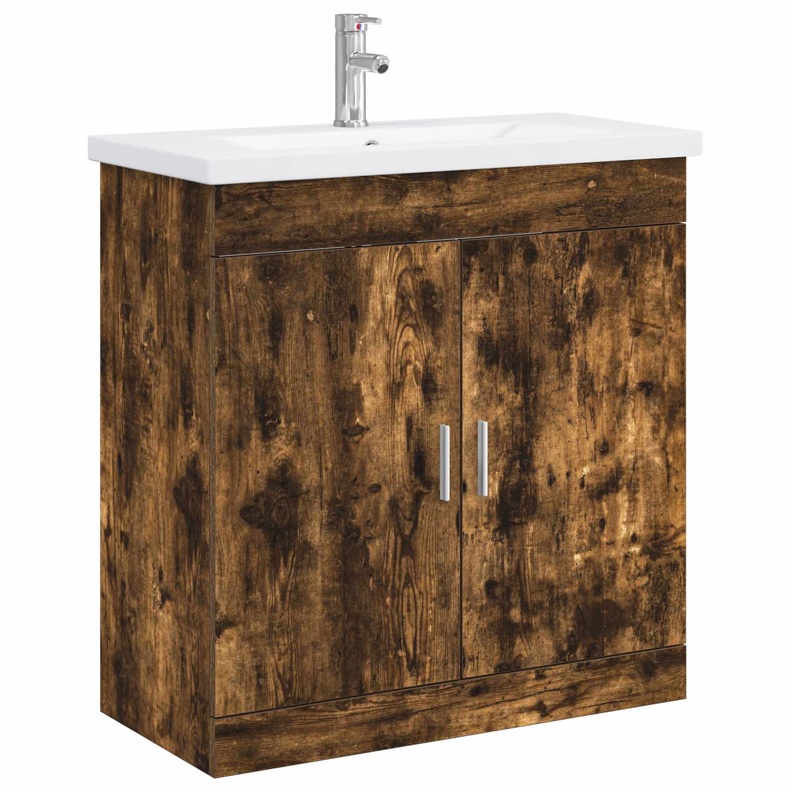 Badezimmermöbel-Set Geräucherte Eiche 81 x 40 x 84,5 cm