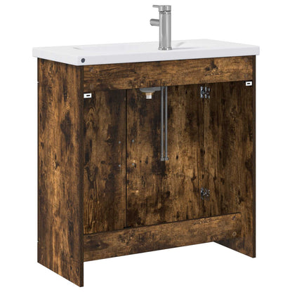 Badezimmermöbel-Set Geräucherte Eiche 81 x 40 x 84,5 cm