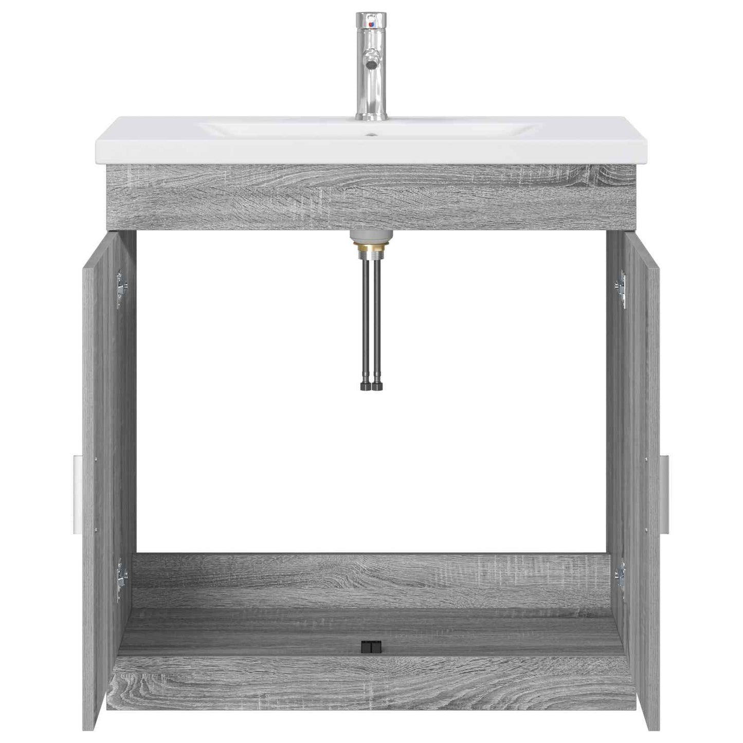 Badezimmermöbel-Set Grau Sonoma 81 x 40 x 84,5 cm Holzwerkstoff