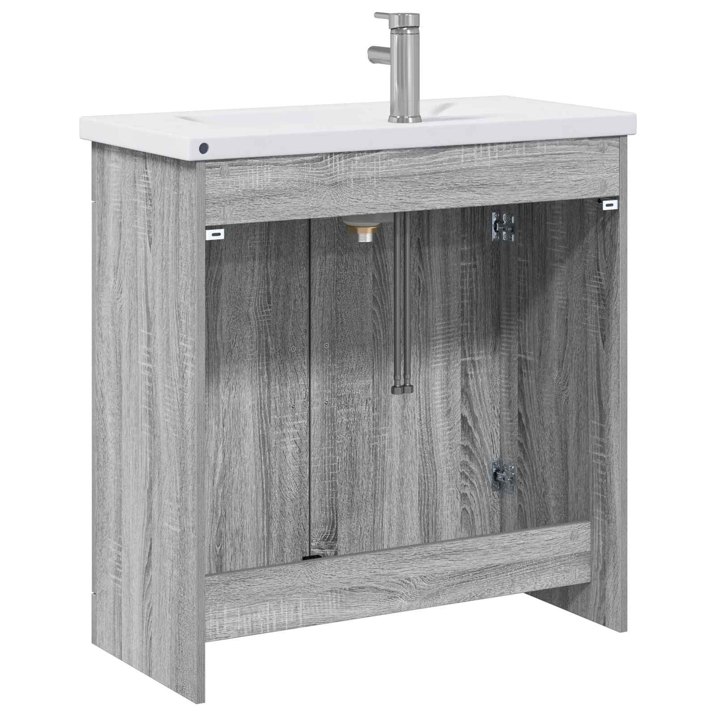 Badezimmermöbel-Set Grau Sonoma 81 x 40 x 84,5 cm Holzwerkstoff