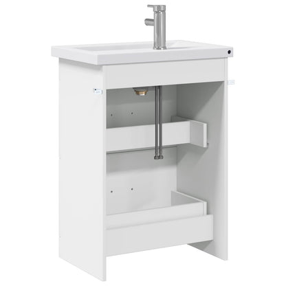 Badezimmermöbel-Set Weiß 61 x 40 x 84,5 cm Holzwerkstoff