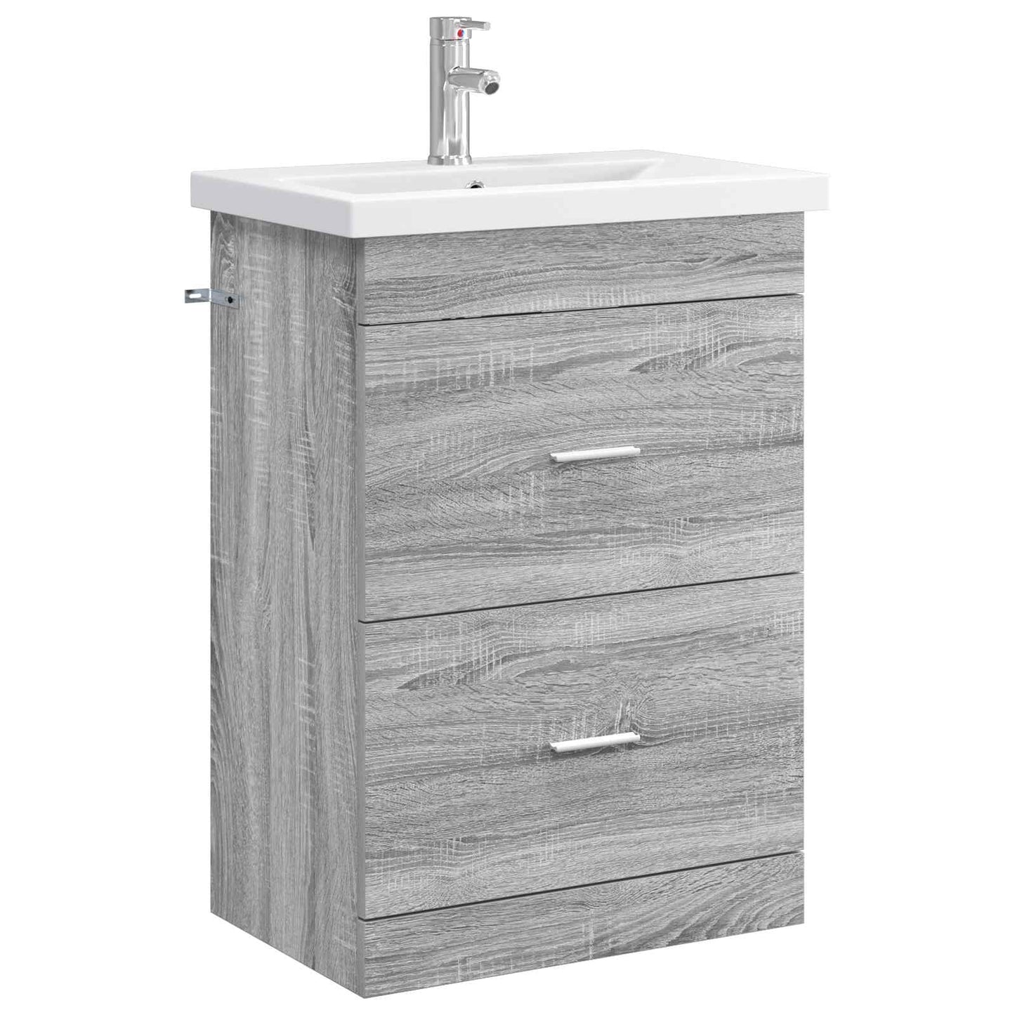 Badezimmermöbel-Set Grau Sonoma 61 x 40 x 84,5 cm Holzwerkstoff