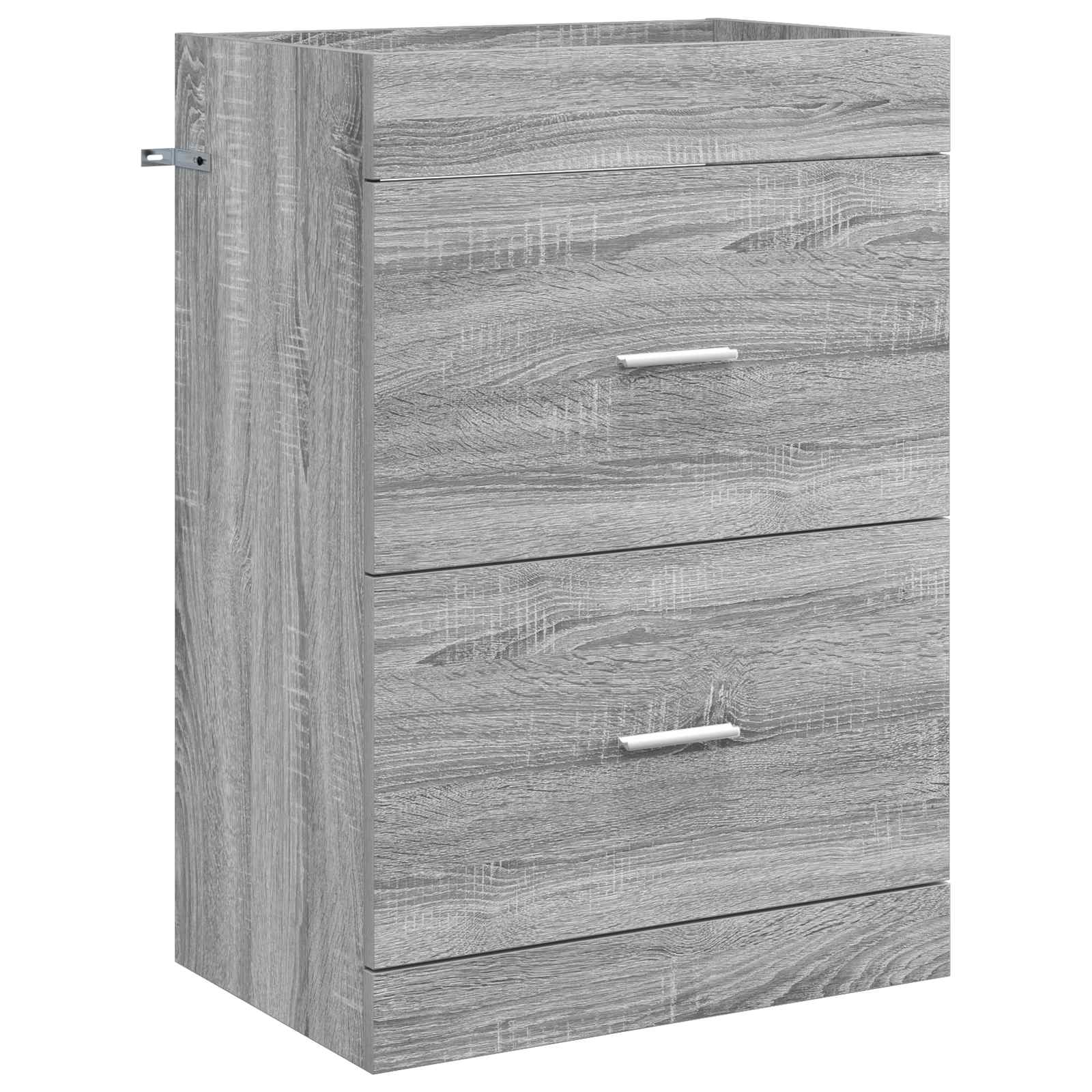 Badezimmermöbel-Set Grau Sonoma 61 x 40 x 84,5 cm Holzwerkstoff
