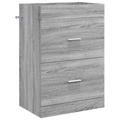 Badezimmermöbel-Set Grau Sonoma 61 x 40 x 84,5 cm Holzwerkstoff