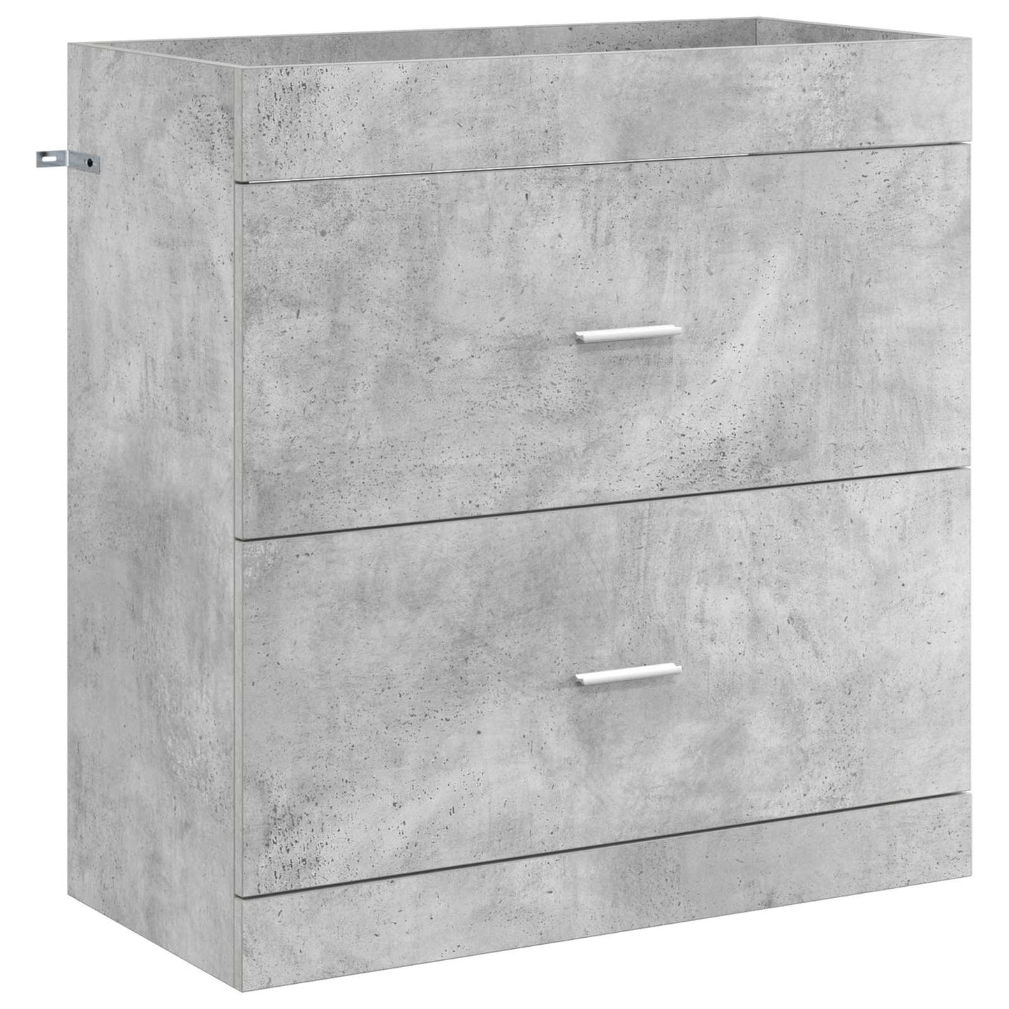 Badezimmermöbel-Set Betongrau 81 x 40 x 84,5 cm Holzwerkstoff