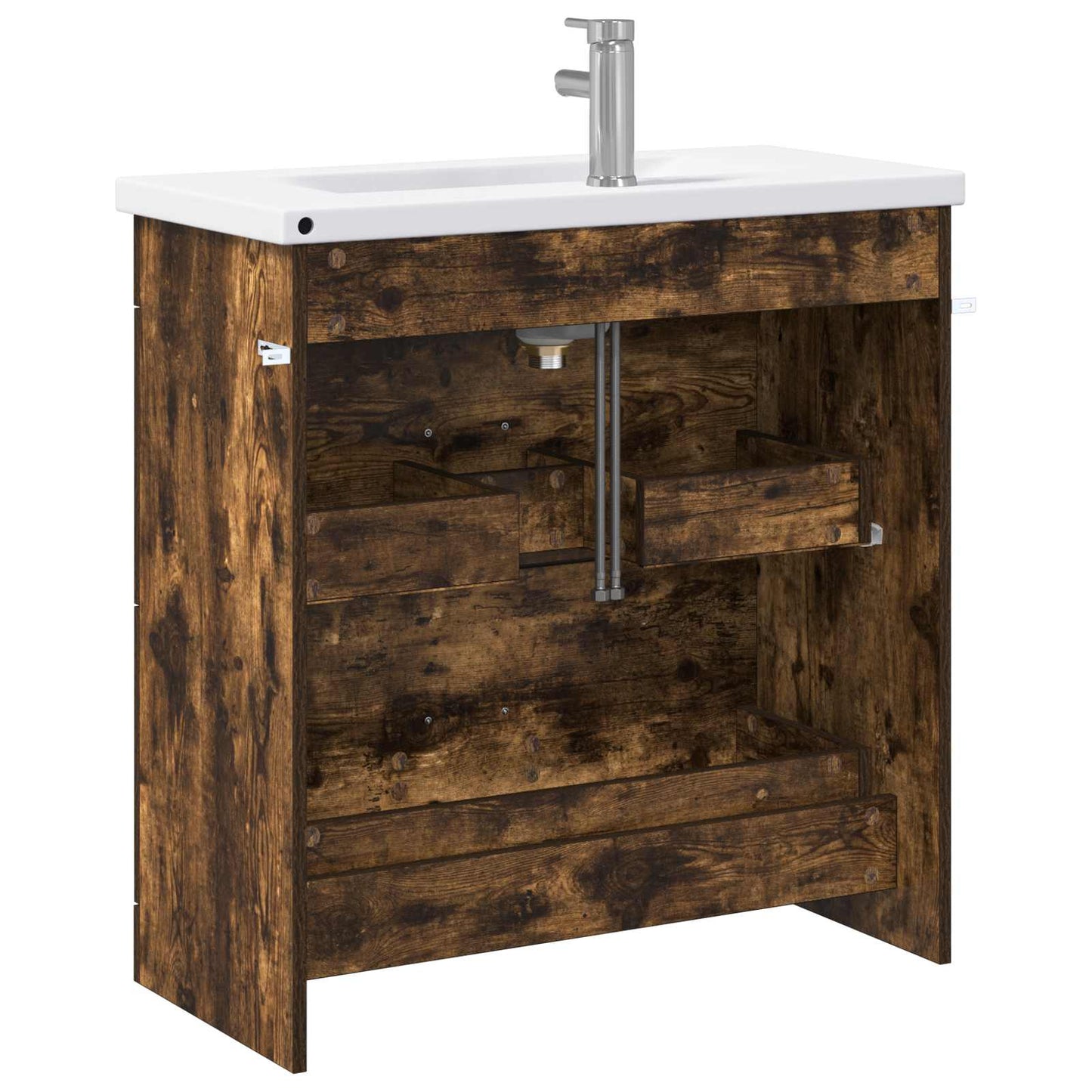 Badezimmermöbel-Set Geräucherte Eiche 81 x 40 x 84,5 cm