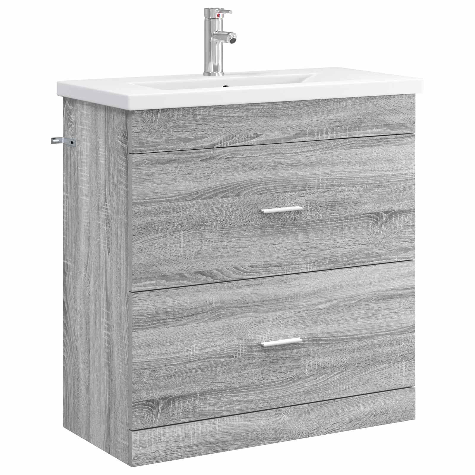 Badezimmermöbel-Set Grau Sonoma 81 x 40 x 84,5 cm Holzwerkstoff