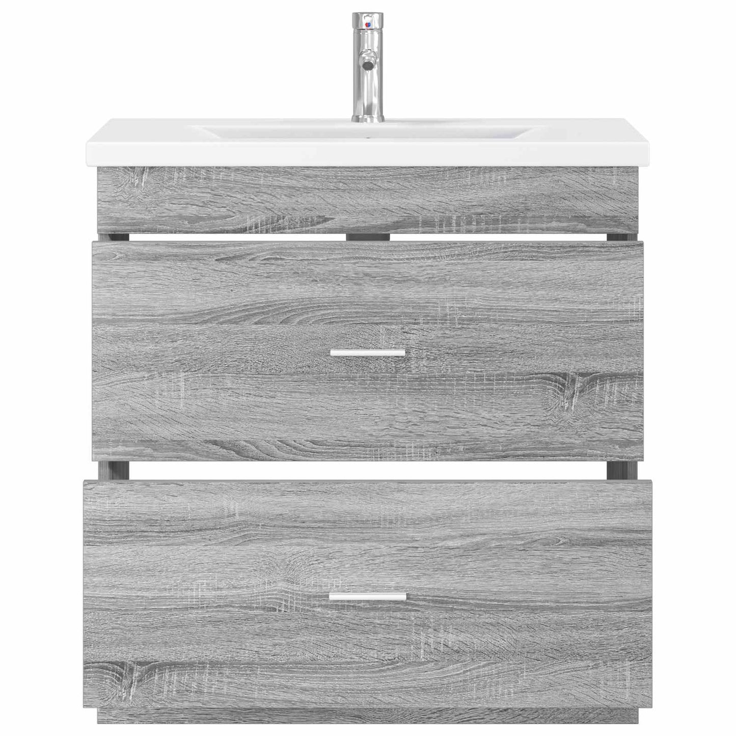 Badezimmermöbel-Set Grau Sonoma 81 x 40 x 84,5 cm Holzwerkstoff