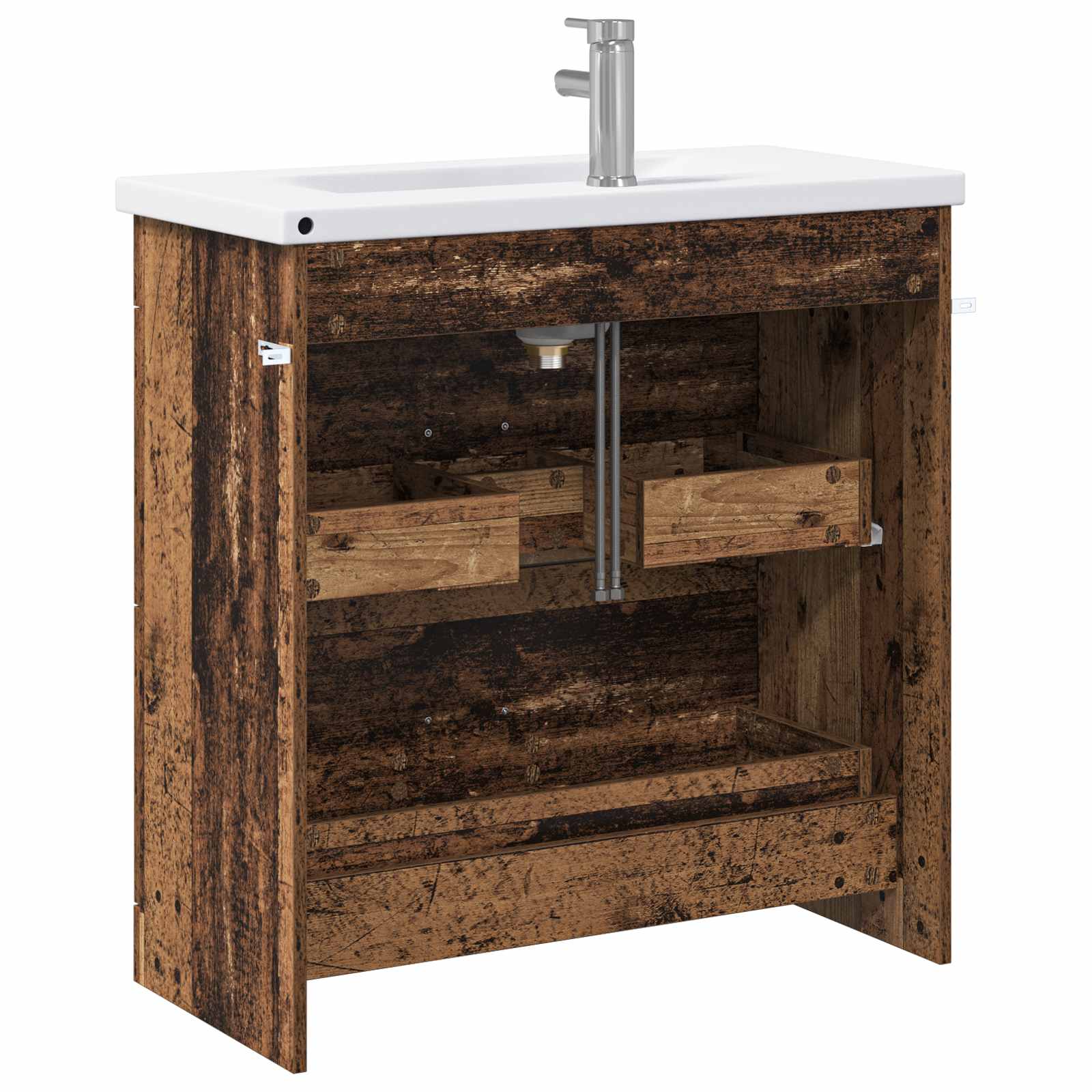 Badezimmermöbel-Set Altholz 81 x 40 x 84,5 cm Holzwerkstoff
