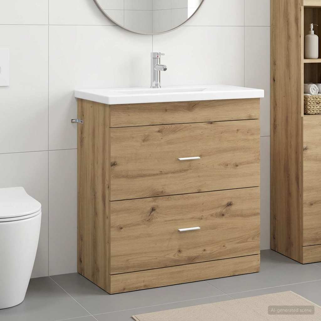Badezimmermöbel-Set Artisan-Eiche 81 x 40 x 84,5 cm