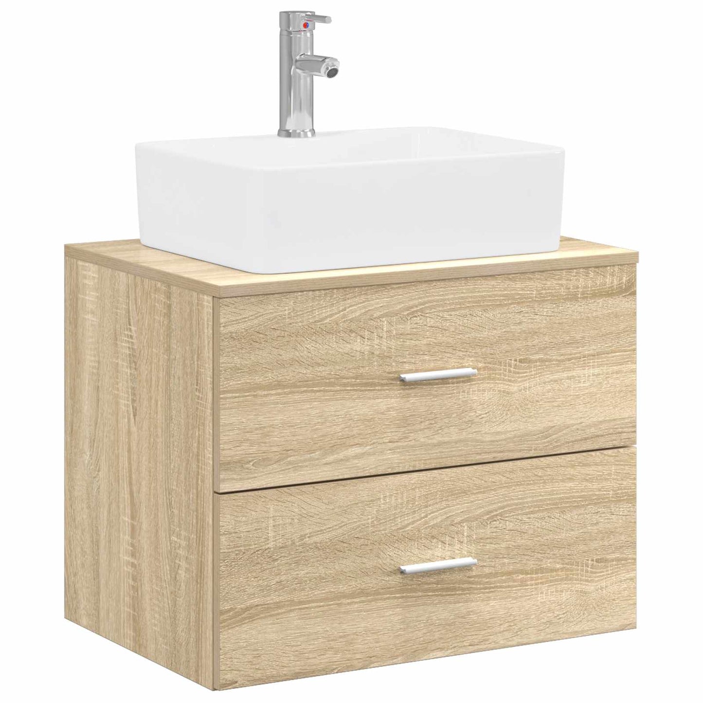 Badezimmermöbel-Set Sonoma-Eiche Holzwerkstoff