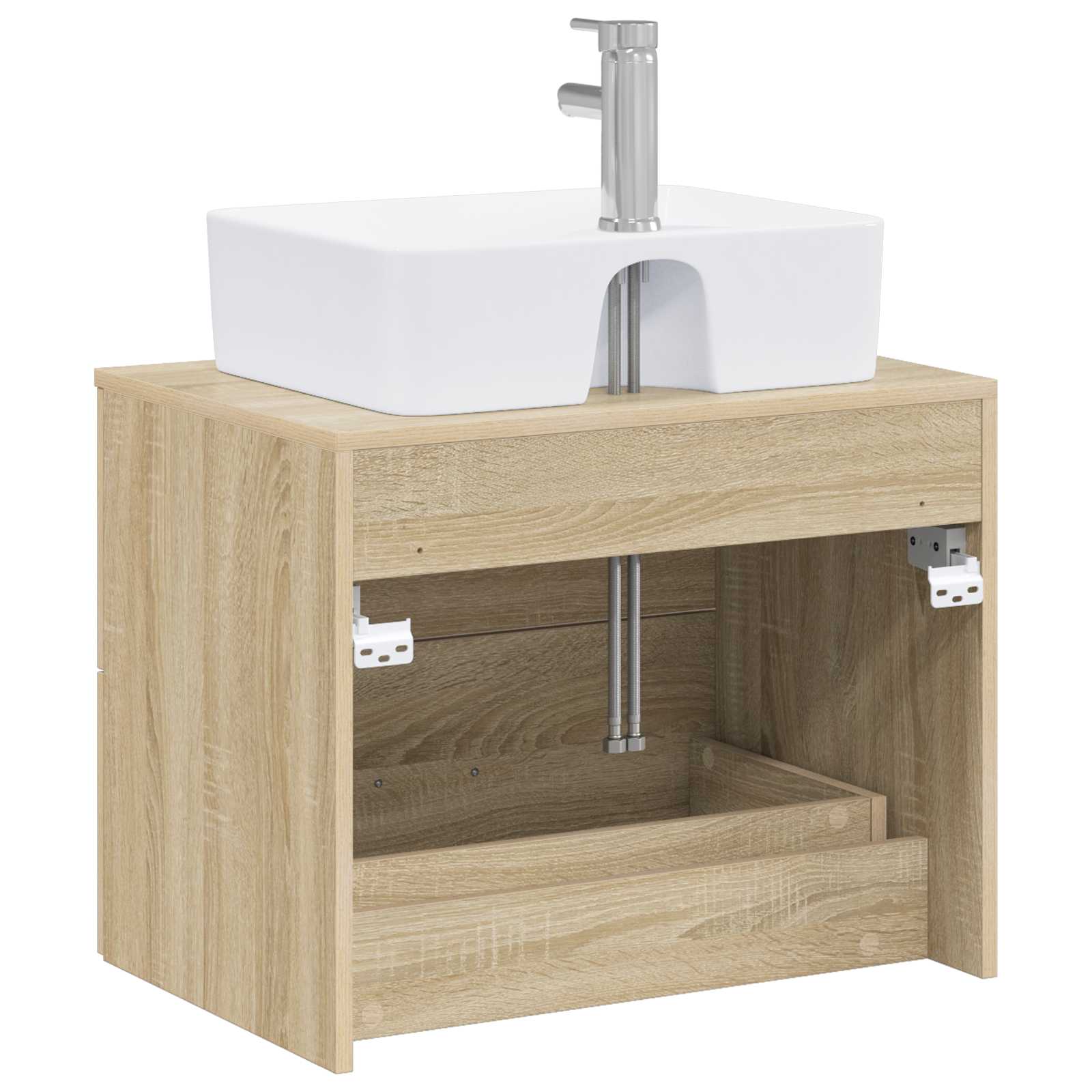 Badezimmermöbel-Set Sonoma-Eiche Holzwerkstoff
