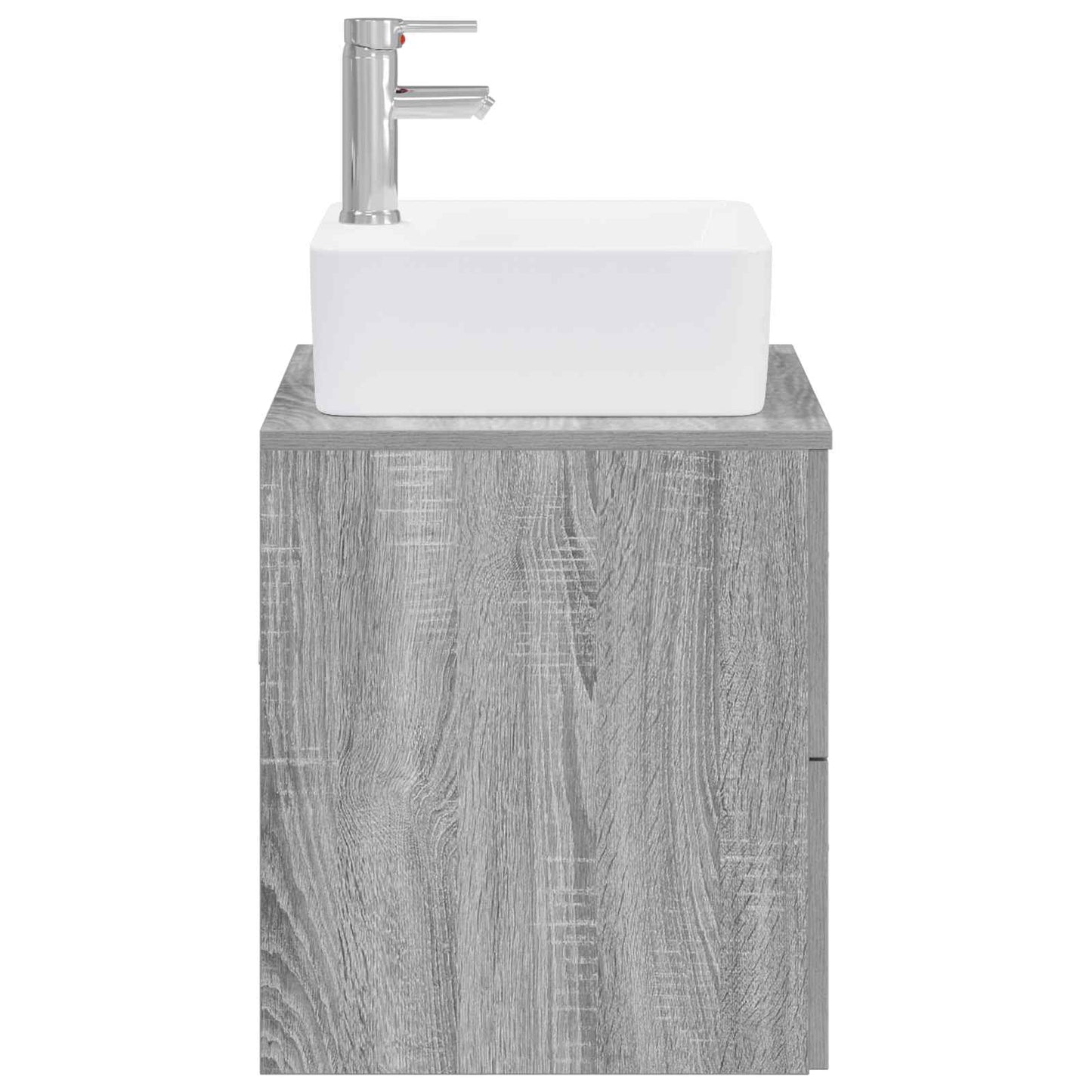 Badezimmermöbel-Set Grau Sonoma Holzwerkstoff