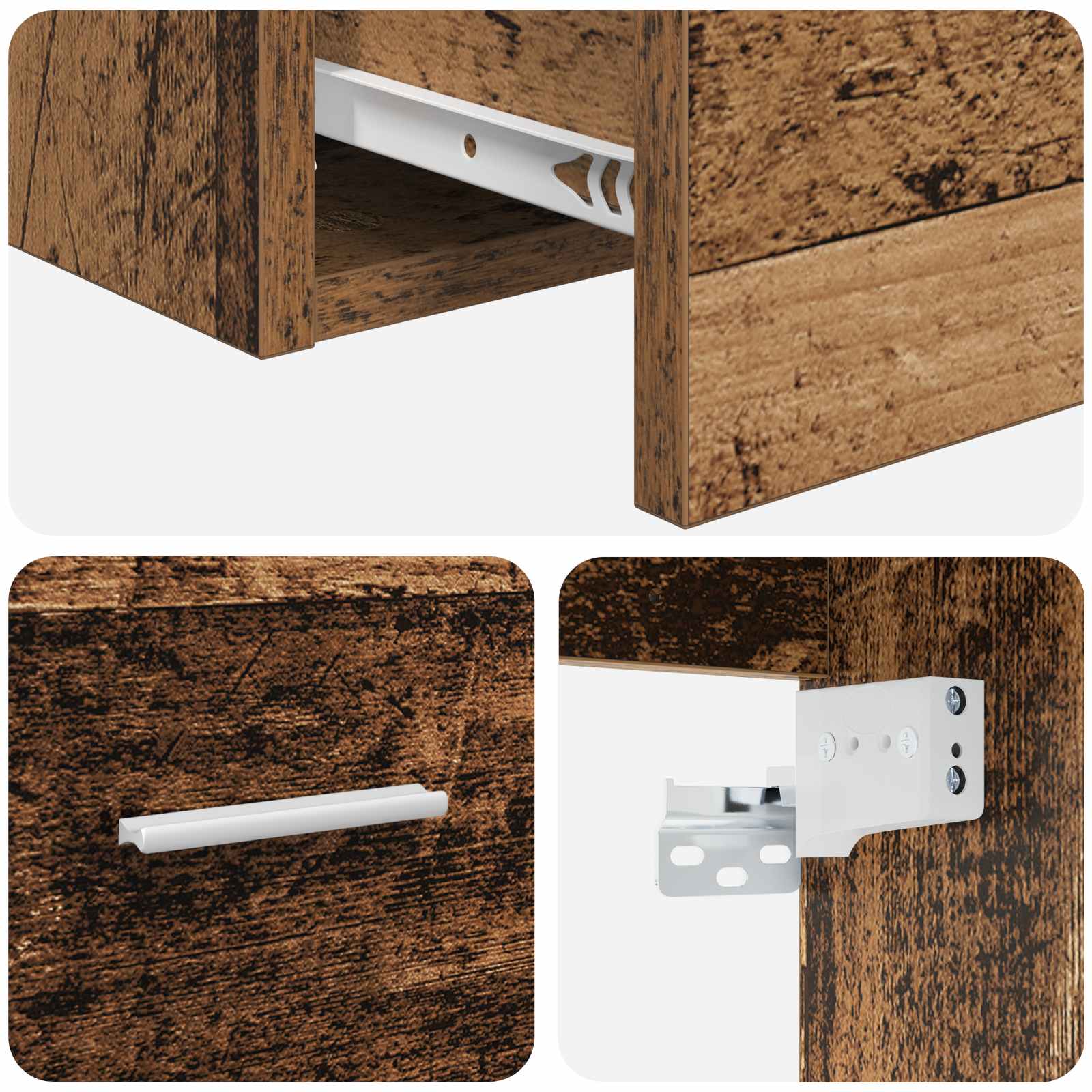 Badezimmermöbel-Set Altholz Holzwerkstoff