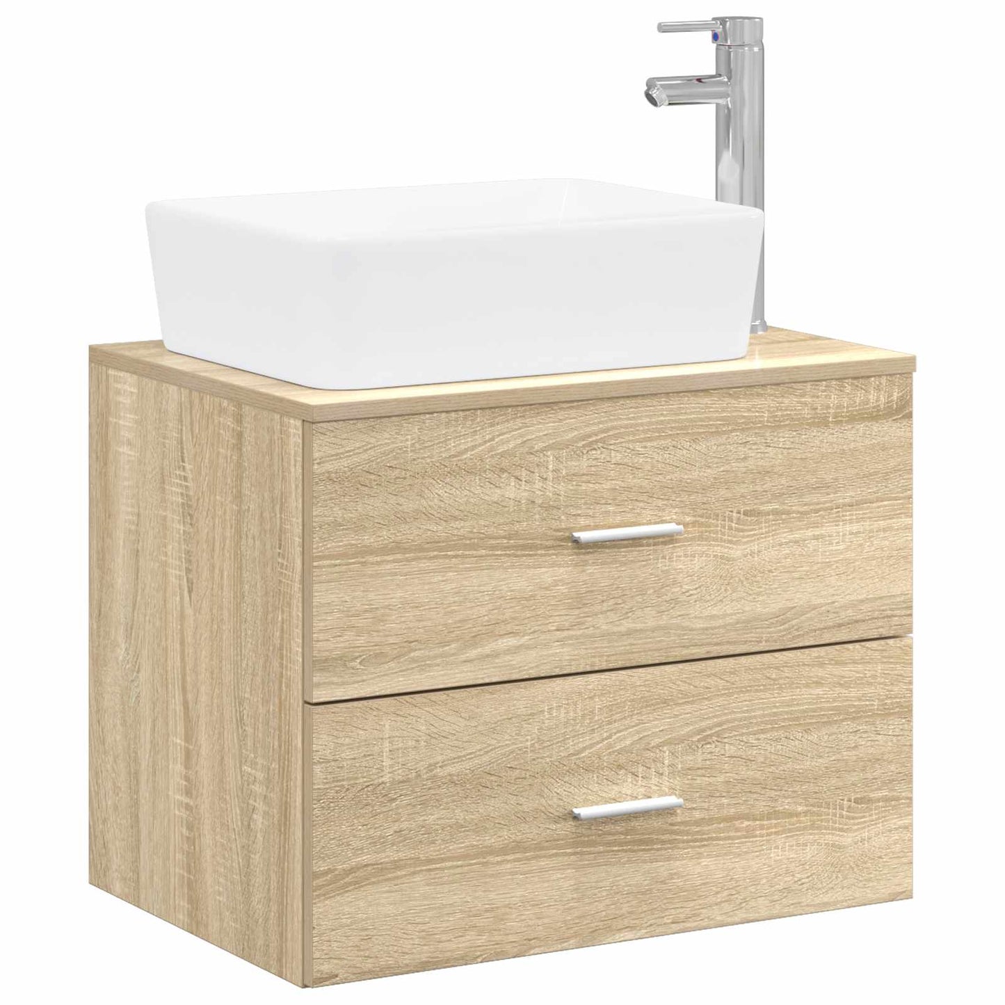 Badezimmermöbel-Set Sonoma-Eiche Holzwerkstoff