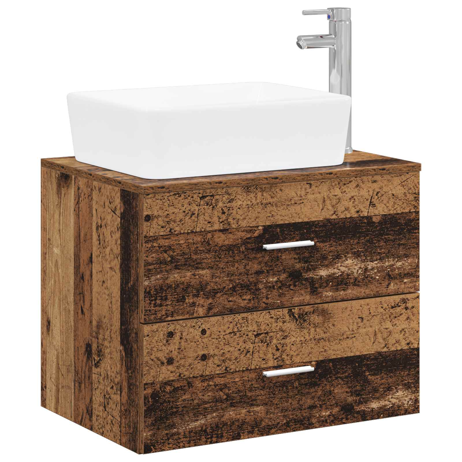 Badezimmermöbel-Set Altholz Holzwerkstoff