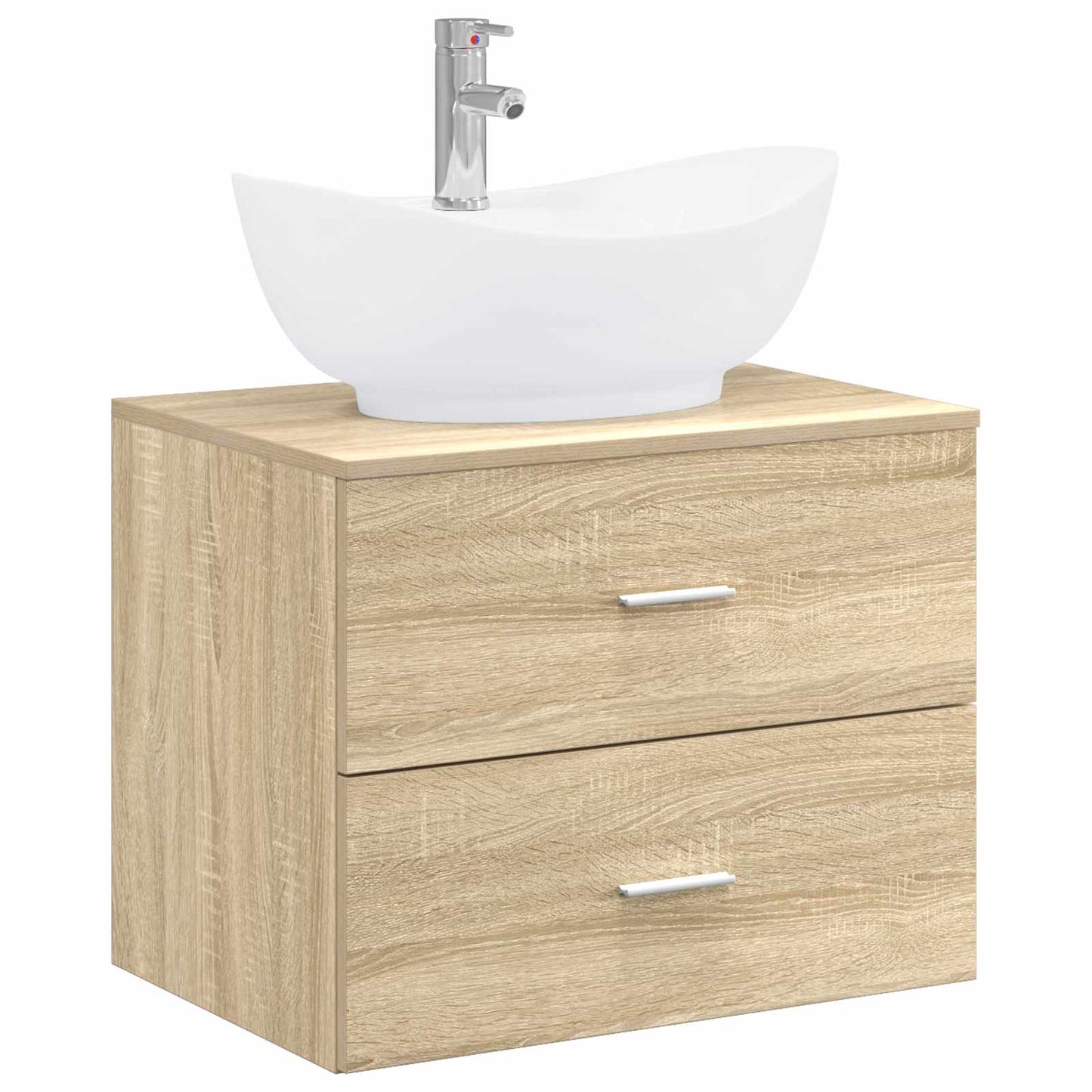 Badezimmermöbel-Set Sonoma-Eiche Holzwerkstoff