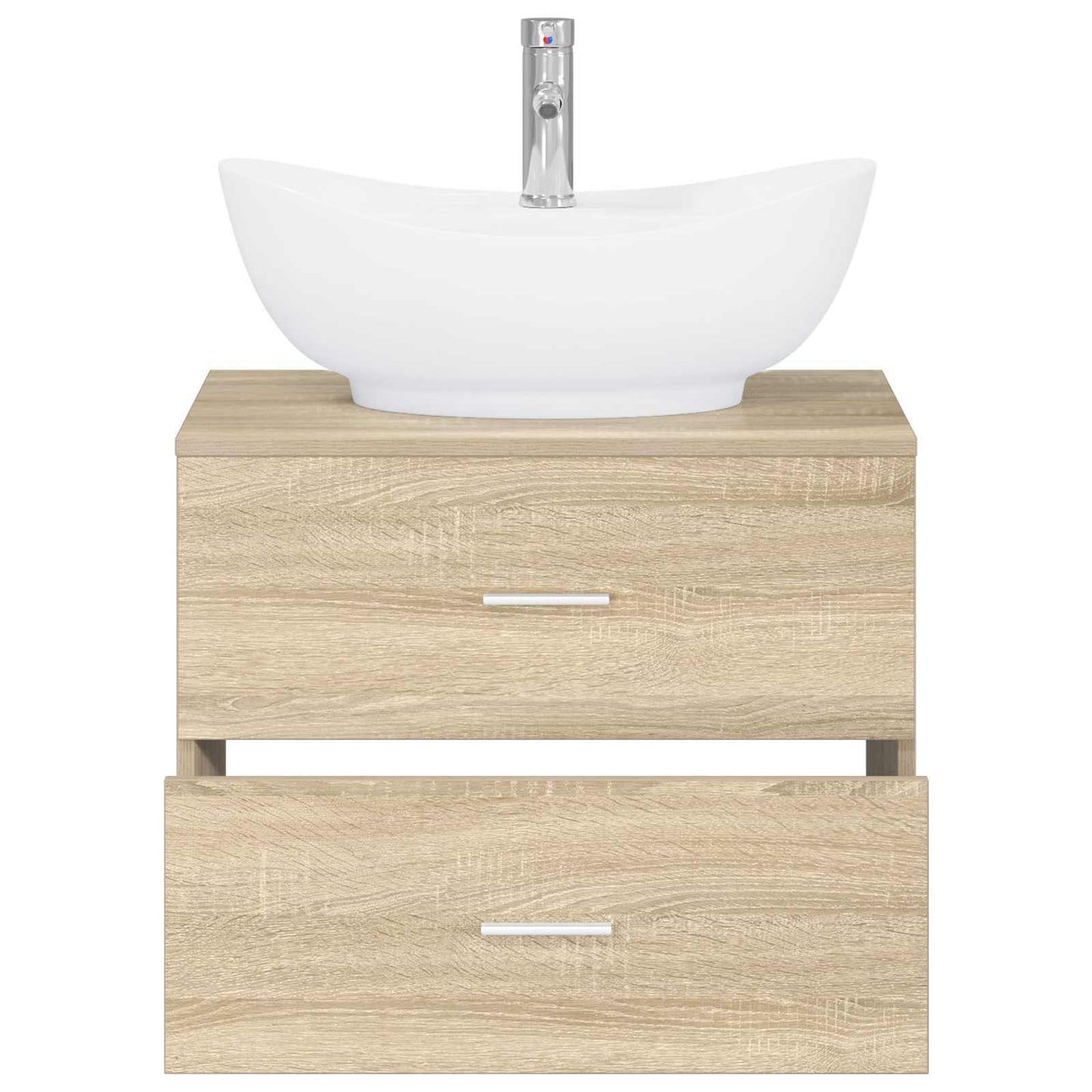 Badezimmermöbel-Set Sonoma-Eiche Holzwerkstoff