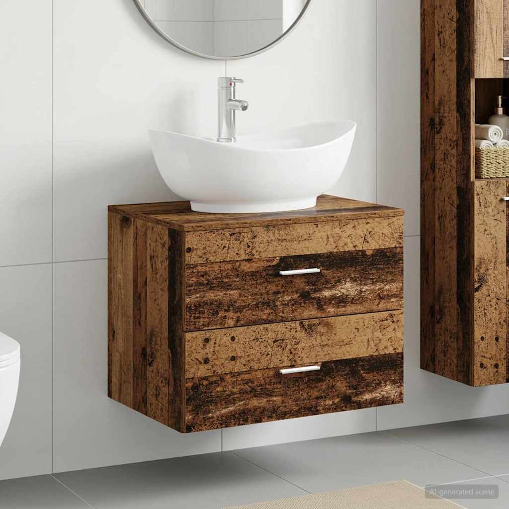 Badezimmermöbel-Set Altholz Holzwerkstoff