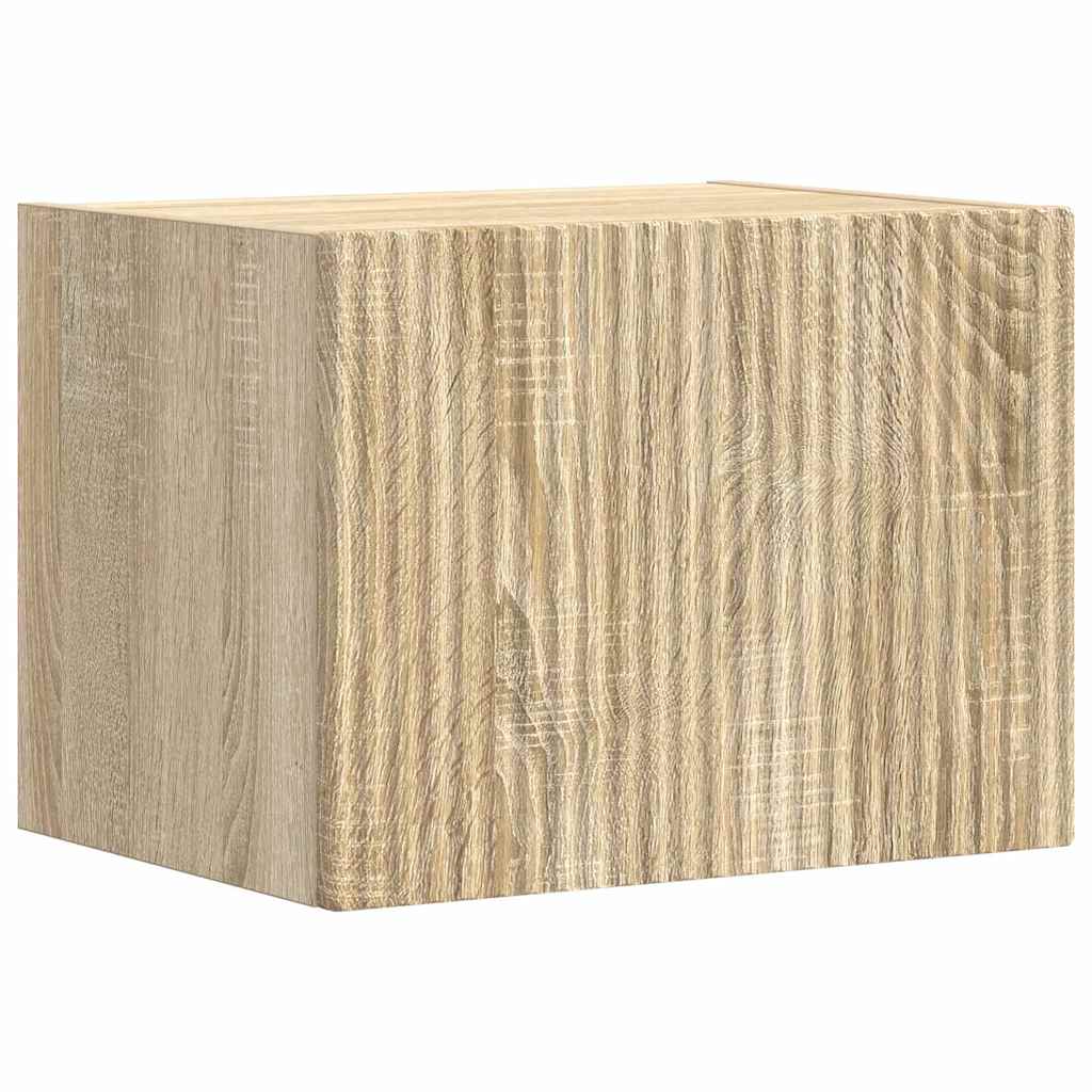 TV-Wandschrank 2 stk. Sonoma Holzwerkstoff