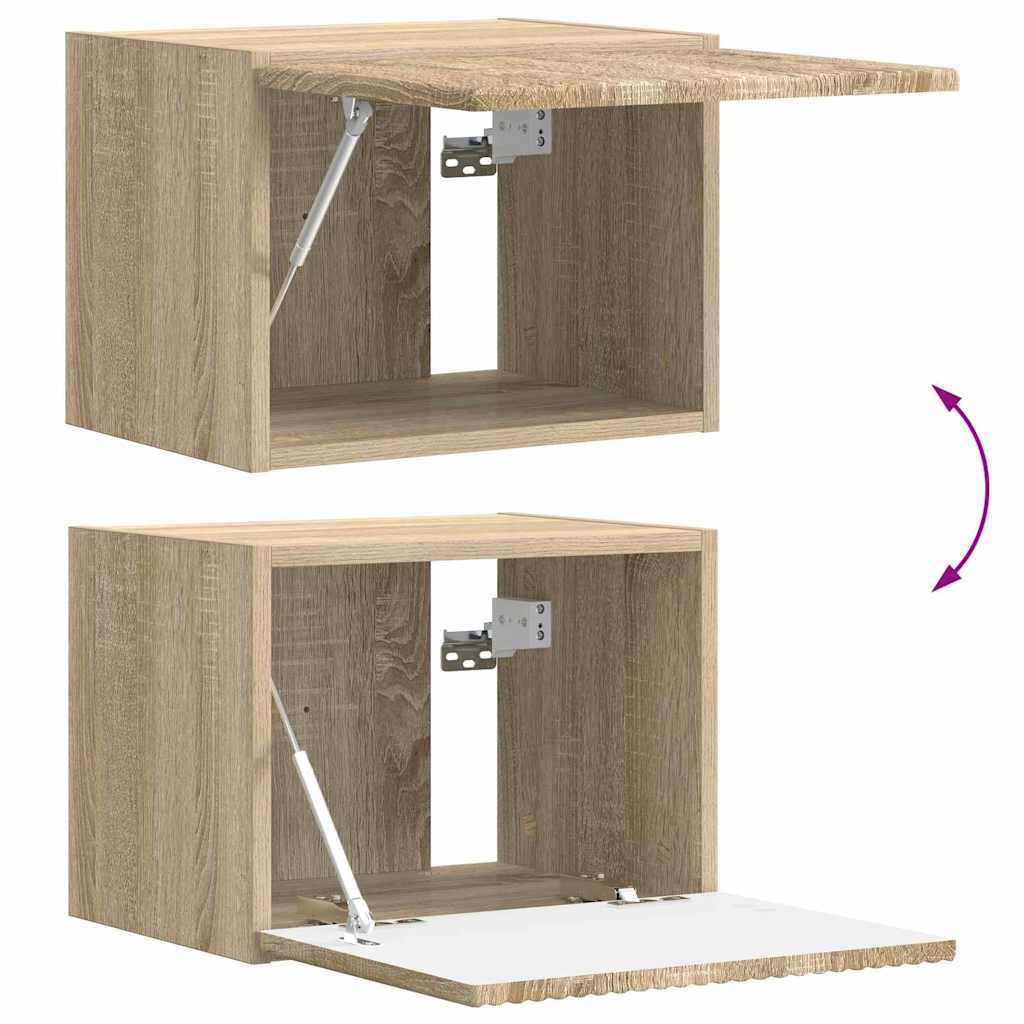TV-Wandschrank 2 stk. Sonoma Holzwerkstoff