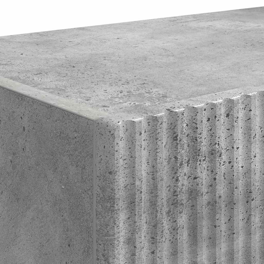 TV-Wandschrank 2 stk. Beton Holzwerkstoff