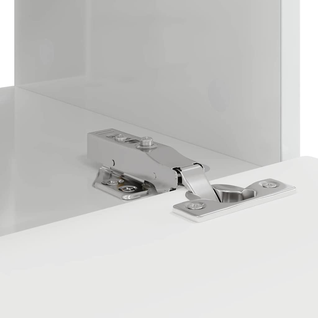TV-Wandschrank 2 stk. Glänzend Weiß Holzwerkstoff