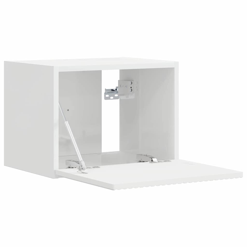 TV-Wandschrank 2 stk. Glänzend Weiß Holzwerkstoff