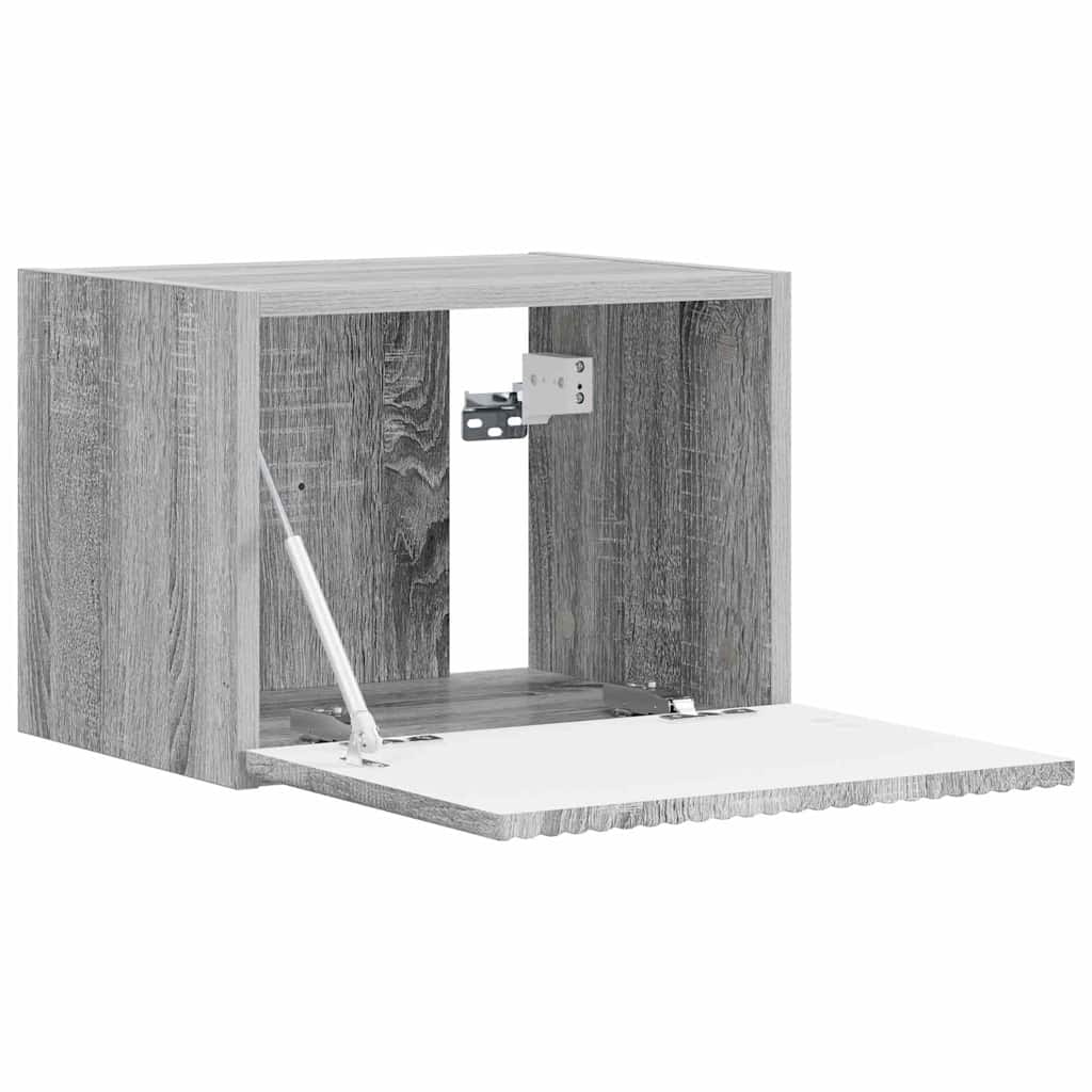 TV-Wandschrank 2 stk. Sonoma-Grau Holzwerkstoff