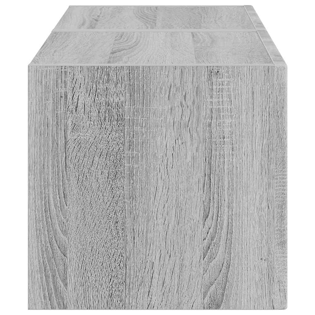 TV-Wandschrank 2 stk. Sonoma-Grau Holzwerkstoff