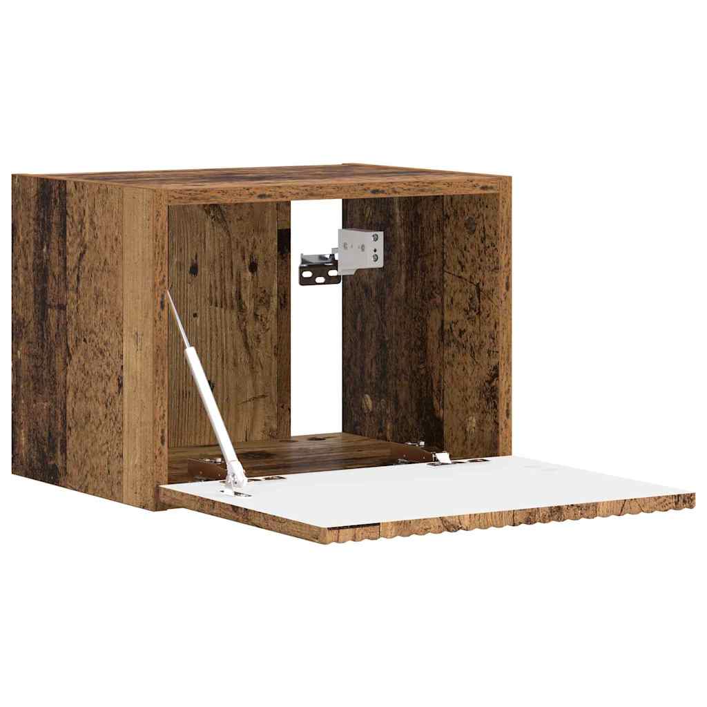 TV-Wandschrank 2 stk. Altholz Holzwerkstoff